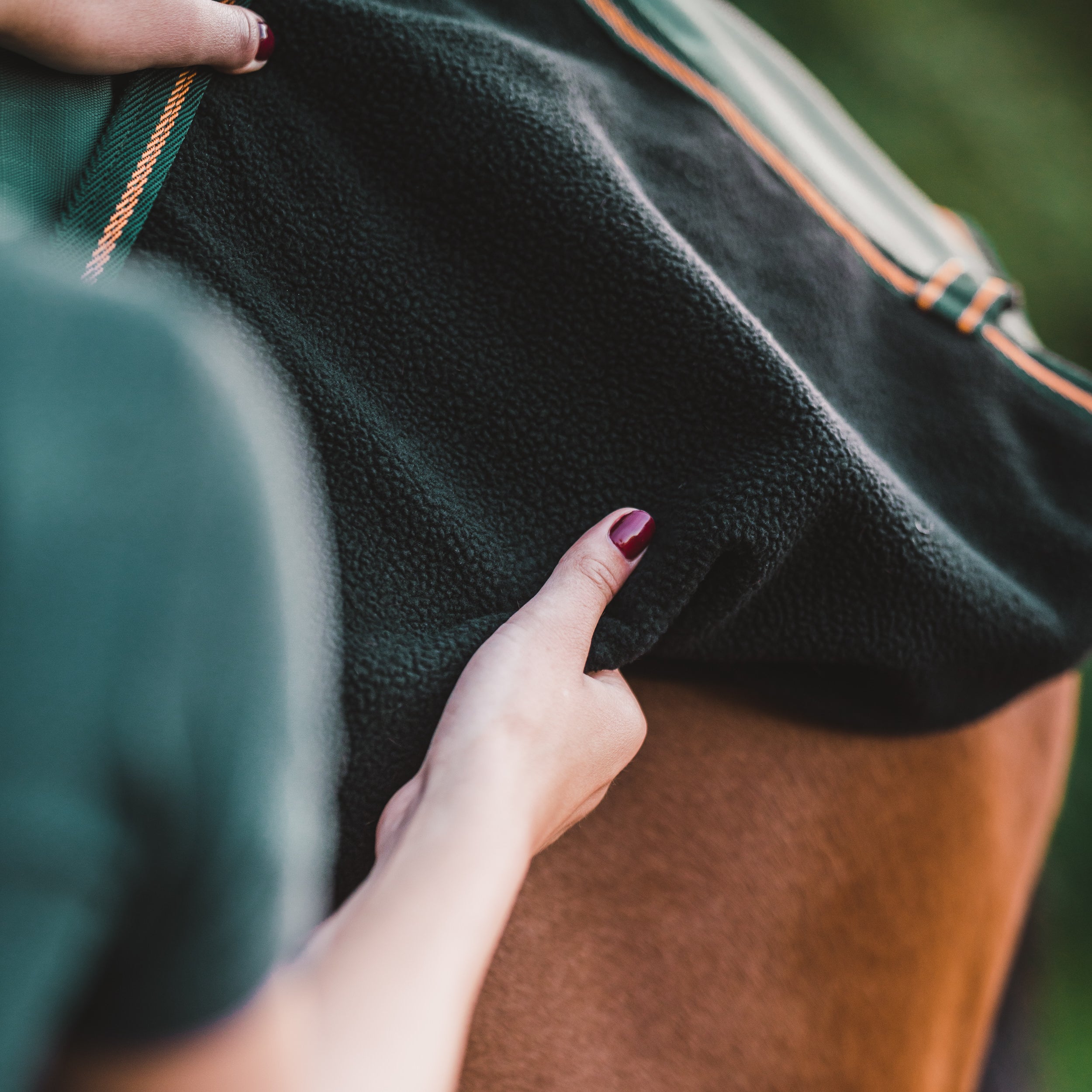 Hyltarp Ridtäcke Grön