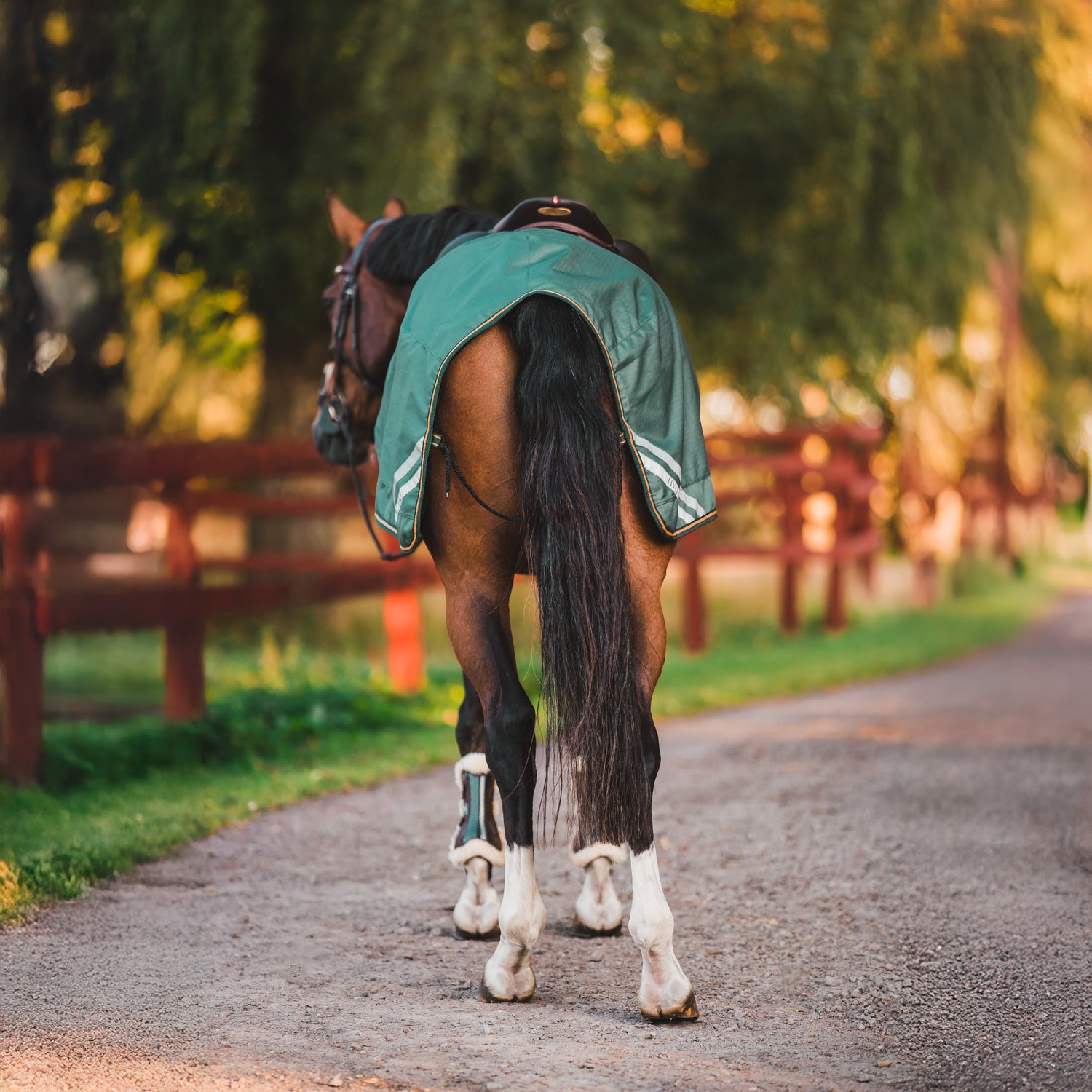 Hyltarp Ridtäcke Grön