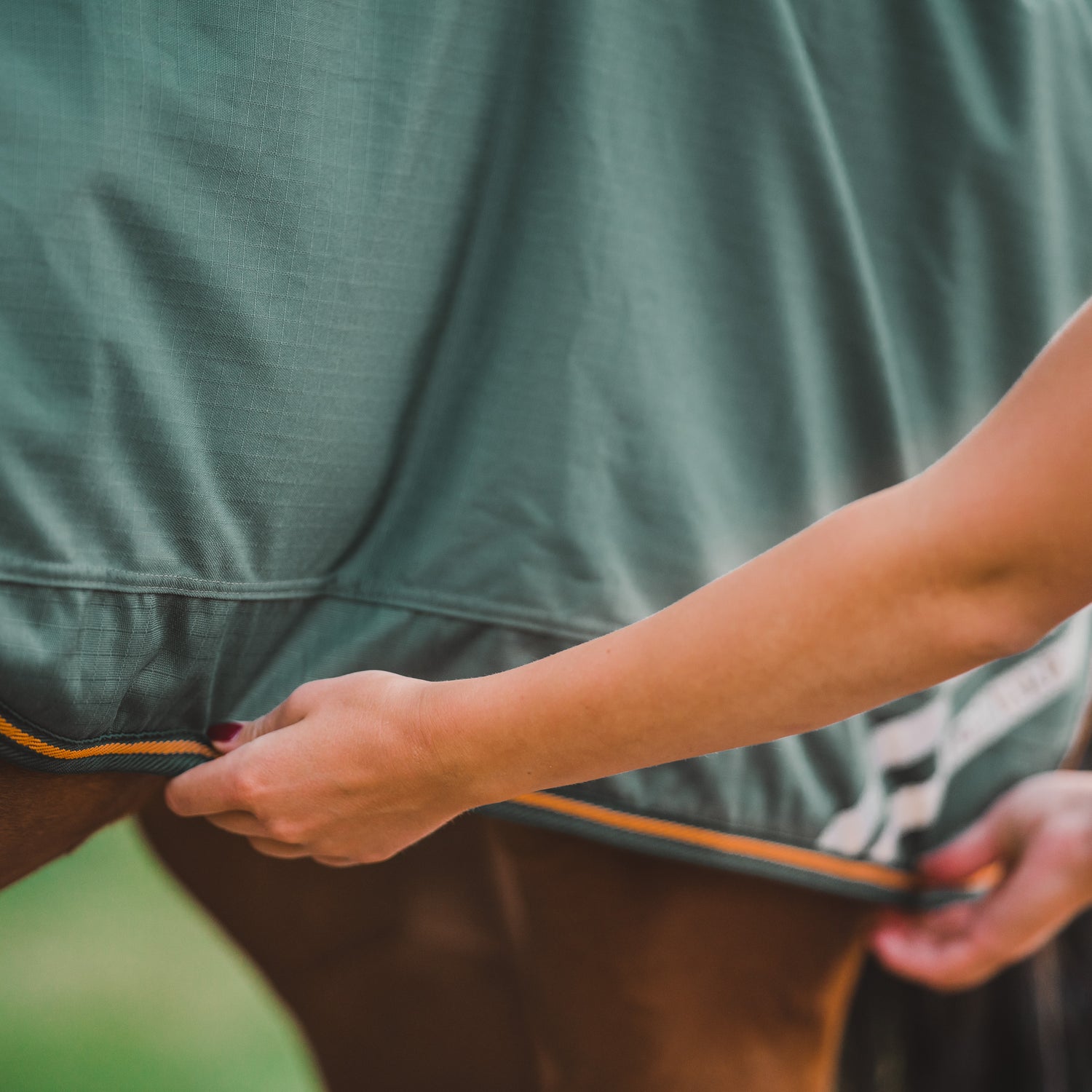 Hyltarp Ridtäcke Grön