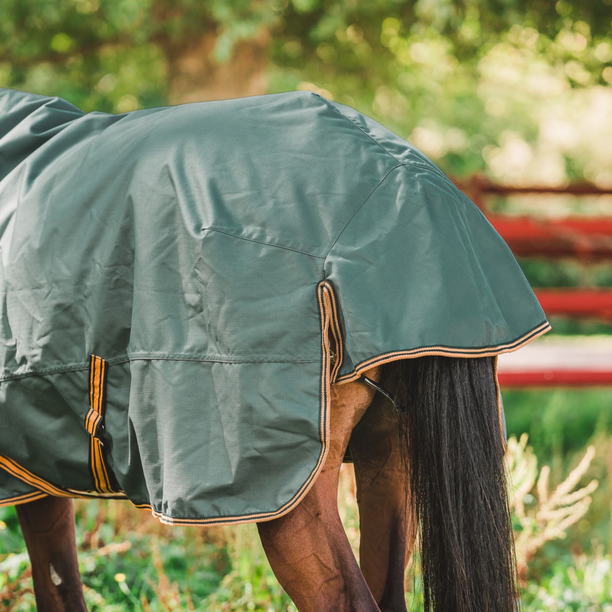 Hyltarp turnout rug Caisa 250g military green